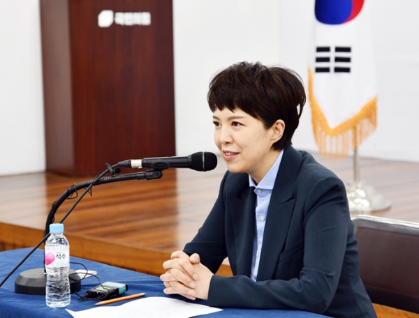 김은혜 후보가 대구시당 찾아 기자간담회를 개최하고 ‘국민의힘 당 대표 경선’ 출마의 포부 밝혔다.